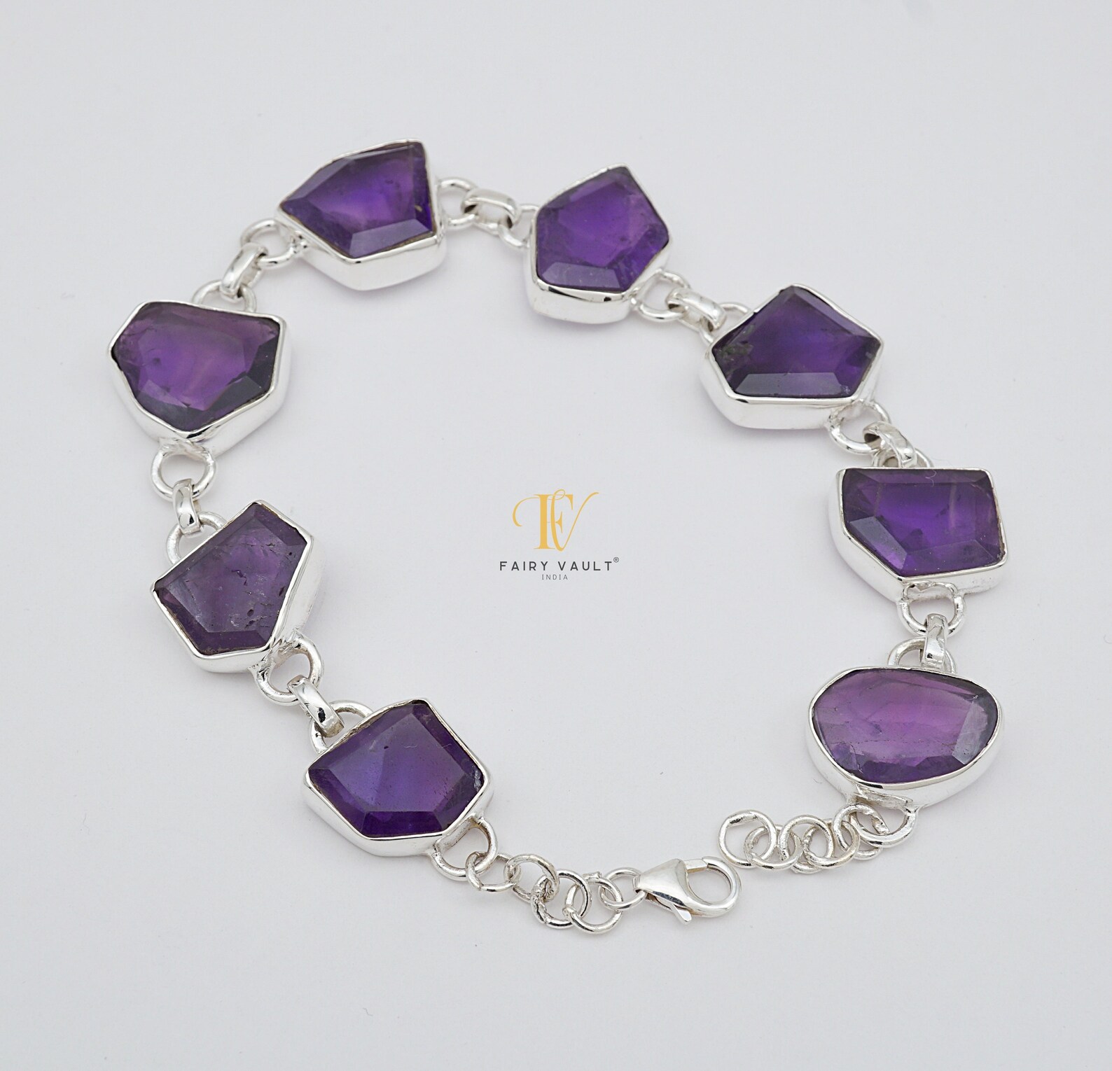 Amethyst Slice Bracelet