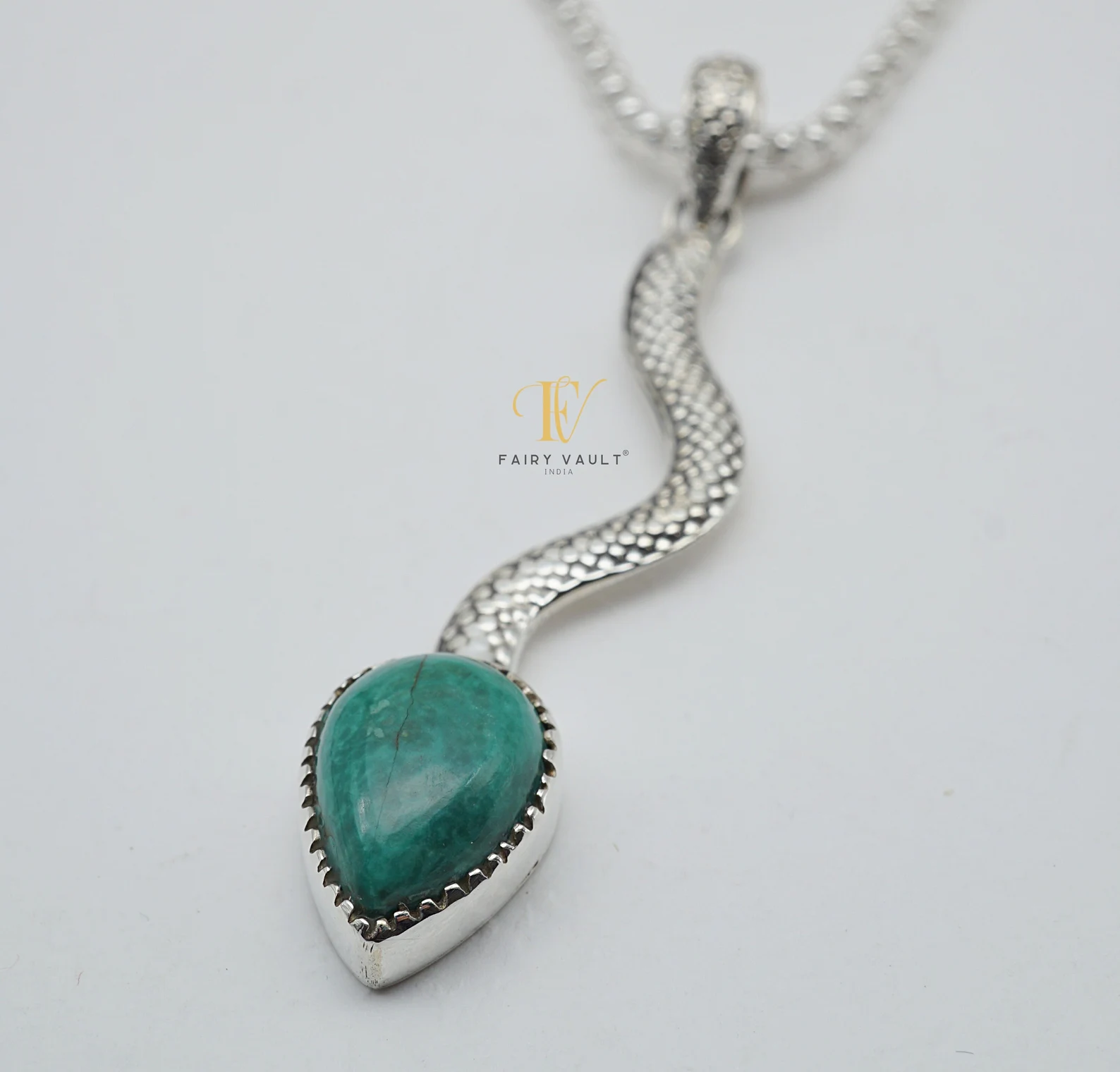 Turquoise Snake Pendant